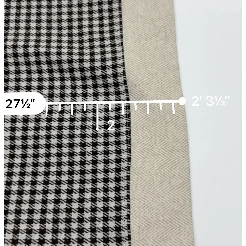 Lands End Sweater 1X Houndstooth Knit Pullover Plus Size Cozy Neutral Top - Picture 6 of 9